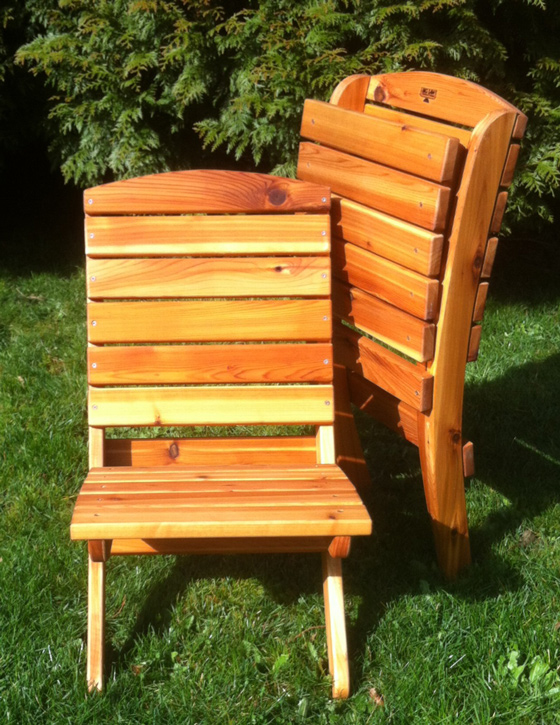 Handcrafted, made in Seattle western cedar sports camp chairs